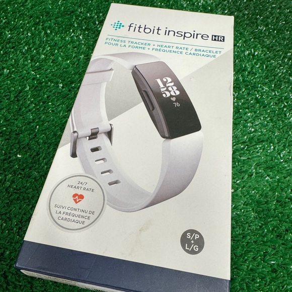 Fitbit Inspire HR Smartwatch - White and Black